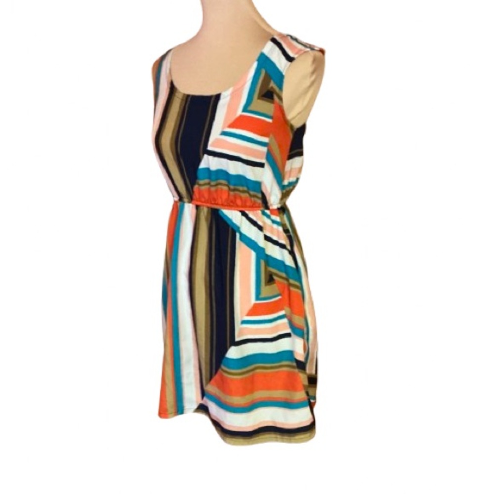 Xhilaration bright striped mini dress